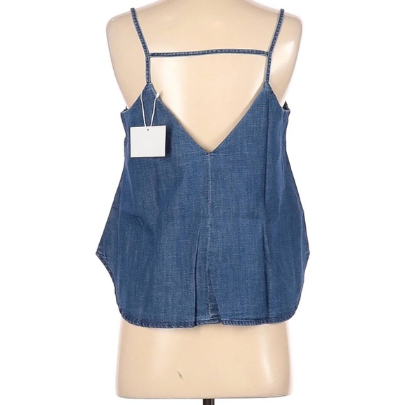 Hidden Jeans Sleeveless Blouse: Blue Tops - Size Small - Picture 2 of 9